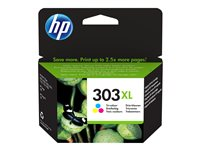 HP 303XL - 10 ml - Lång livslängd - färg (cyan, magenta, gul) - original - bläckpatron - för ENVY Photo 62XX, Photo 71XX, Photo 78XX; ENVY Inspire 72XX, 79XX T6N03AE#301