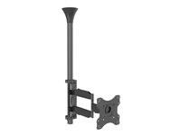 Multibrackets M Ceiling Mount Pro MBC1F - Konsol - för LCD-display - plast, aluminium, stål - svart - skärmstorlek: 17"-42" - takmonterbar 7350073736416