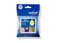 Brother LC521Y - Gul - original - kuddepack - bläckpatron - för Brother DCP-J1260W, DCP-J1310DW, DCP-J1313DW LC521Y