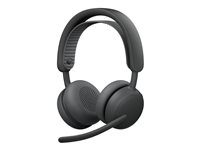 Logitech Zone Wireless 2 ES - Headset - på örat - Bluetooth - trådlös, kabelansluten - aktiv brusradering - USB-C - grafit - Certifierad för Microsoft-teams 981-001493