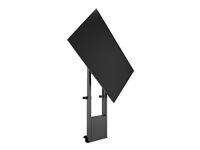 Multibrackets M - Ställ - Fällbart - för platt panel/videokonferenskamera - motoriserad, med skåp - svart - skärmstorlek: 43"-86" - monterbar på golv - utmatning: 32 V 7350105215650