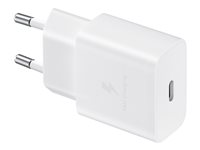 Samsung EP-T1510 - Strömadapter - 15 Watt - 2 A - PD (24 pin USB-C) - vit EP-T1510XWEGEU