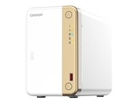 QNAP TS-262 - NAS-server - 2 fack - 16 TB - SATA 6Gb/s - HDD 8 TB x 2 - RAID 0, 1, JBOD - RAM 4 GB - 2.5 Gigabit Ethernet - iSCSI support TS-262-4G+2XHDWG480UZSVA