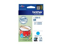 Brother LCLC22UC - XL - cyan - original - bläckpatron - för Brother DCP-J785DW, MFC-J985DW; INKvestment Work Smart MFC-J985DW, MFC-J985DW XL LC22UC