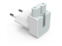 Vision - Adapter för effektkontakt - power IEC 60320 C7 till power CEE 7/7 - vit - Europa TC-PF8AEU