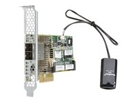 HPE Smart Array P431/4GB with FBWC - Kontrollerkort (RAID) - 8 Kanal - SATA 6Gb/s / SAS 12Gb/s - låg profil - RAID 0, 1, 5, 6, 10, 50, 60, 1 ADM, 10 ADM - PCIe 3.0 x8 - för ProLiant ML350e Gen8 v2, ML350e Gen8 v2 Base 698532-B21