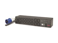 APC Metered Rack PDU AP7822B - Kraftdistributionsenhet (kan monteras i rack) - AC 200/208/230 V - ingång: IEC 60309 32A - utgångskontakter: 16 (power IEC 60320 C13, IEC 60320 C19) - 2U - 3.66 m sladd - för P/N: SCL500RMI1U, SMX1500RM2UCNC, SMX2KR2UX145, SMX3KR2UNCX145, SMX750CNC, SMX750CUS AP7822B