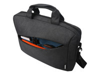 Lenovo Casual Toploader T210 - Notebook-väska - 15.6" - kolsvart - för IdeaPad 1 14; S340-14; ThinkCentre M75t Gen 2; ThinkPad T14s Gen 3; X1 Nano Gen 2; V15 IML GX40Q17229