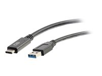 C2G 3ft USB C to USB A Cable - USB 3.2 - 5Gbps - M/M - USB-kabel - USB typ A (hane) till 24 pin USB-C (hane) - USB 3.1 - 30 V - 3 A - 91.4 cm - svart 28831