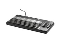 HP POS Keyboard with Magnetic Stripe Reader - Tangentbord - USB - QWERTY - svensk - för Engage Flex Mini Retail System; Engage One; MX12; RP9 G1 Retail System FK218AA#ABS