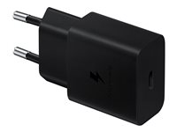 Samsung EP-T1510 - Strömadapter - 15 Watt - 2 A - PD (24 pin USB-C) - svart EP-T1510NBEGEU