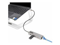 StarTech.com 3-Port USB-C Hub with 2.5 Gigabit Ethernet and 100W Power Delivery Passthrough Laptop Charging, USB-C to 2x USB-A/1x USB-C, USB 3.2 10Gbps Type-C Adapter Hub - Windows/macOS/Linux/Chromebook (10G2A1C25EPD-USB-HUB) - Hubb - kompakt - 1 x USB-C + 3 x USB 3.1 + 1 x 2.5GBase-T - skrivbordsmodell 10G2A1C25EPD-USB-HUB