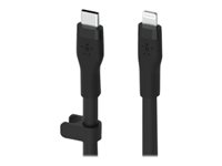 Belkin BoostCharge - Lightning-kabel - 24 pin USB-C hane till Lightning hane - 3 m - svart CAA009BT3MBK