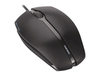 CHERRY GENTIX Illuminated - Mus - höger- och vänsterhänta - optisk - 3 knappar - kabelansluten - USB - svart JM-0300