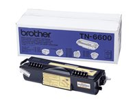 Brother TN-6600 - Svart - original - tonerkassett - för Brother HL-1030, 1230, 1240, 1250, 1270, 1430, 1440, 1450, 1470, P2500, MFC-8300, 9600 TN6600