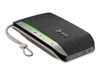 Poly Sync 20+M - Smart högtalartelefon - Bluetooth - kabelansluten, trådlös - USB-A via Bluetooth-adapter - silver - Certifierad för Microsoft-teams 772C9AA