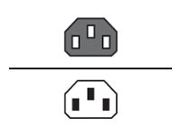 Eaton - Förlängningskabel för ström - IEC 60320 C14 till power IEC 60320 C13 - 10 A - 60 cm (paket om 4) CBLSHORT10IEC