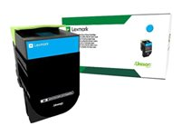 Lexmark X317 - Cyan - original - tonerkassett LCCP, LRP - för Lexmark CS317dn, CS417dn, CS517de, CX317dn, CX417de 71B20C0