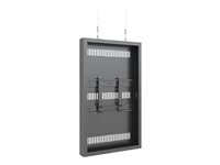 Multibrackets M Pro Series - Hölje - för digital skylt - vajer, liten - stål - svart - skärmstorlek: 43" - takmonterbar 7350105213670