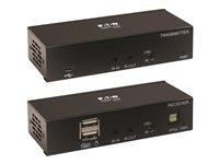 Eaton Tripp Lite Series DisplayPort to HDMI over Cat6 Extender Kit with KVM Support, 4K 60Hz, 4:4:4, USB, PoC, HDCP 2.2, up to 230 ft., TAA - Förlängd räckvidd för audio/video - HDMI, DisplayPort - över CAT 6 - upp till 70 m - TAA-kompatibel - för P/N: P580-020-8K6, P580-025-8K6, P580-030-8K6, P580-035-4K6, P580-050-4K6, P580-070-4K6 B127A-1A1-BDBH