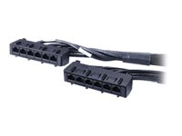APC Data Distribution Cable - Nätverkskabel - TAA-kompatibel - RJ-45 (hona) till RJ-45 (hona) - 2.7 m - UTP - CAT 6 - svart DDCC6-009