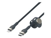 Belkin BoostCharge - Lightning-kabel - 24 pin USB-C hane till Lightning hane - 2 m - blå CAA011BT2MBL