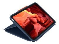Logitech Rugged Combo 4 - Tangentbord och foliefodral - Apple Smart connector - QWERTY - hela norden - klassisk blå - för Apple 10.9-inch iPad (10:e generation); iPad A16 Wi-Fi, A16 Wi-Fi + Cellular 920-011196