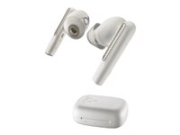 Poly Voyager Free 60 UC M - True wireless-hörlurar med mikrofon - inuti örat - Bluetooth - aktiv brusradering - USB-C via Bluetooth-adapter - sandvit - Certifierad för Microsoft-teams 7Y8L6AA
