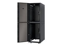APC NetShelter SX Colocation 2 x 20U Enclosure with Sides - Rack - svart - 42U - 19" AR3200