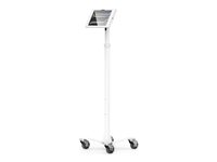 Compulocks iPad Pro M4 11" (2024), Apex Enclosure Rolling Cart - Rise Freedom - Monteringssats (hölje, vagnstativ) - för surfplatta - låsbar - medicinsk - höggradig aluminium - vit - skärmstorlek: 11" - för Apple 11-inch iPad Pro (M4) MCRSTDW11PAPX4W
