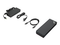 Lenovo ThinkPad Universal Thunderbolt 4 Smart Dock - Dockningsstation - Thunderbolt 4 - HDMI, 2 x DP, Thunderbolt - 1GbE - 135 Watt - Campus - Europa - för ThinkPad P16s Gen 1; T15p Gen 2; T16 Gen 1; X1 Extreme Gen 4; X1 Nano Gen 2; X13 Gen 2 40B10135EU