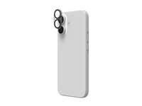 ZAGG InvisibleShield Glass Elite - Linsskydd för mobiltelefon - svart - för Apple iPhone 16, 16 Plus, 17 200118675