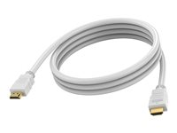 VISION Techconnect - Ultra High Speed - HDMI-kabel med Ethernet - HDMI hane till HDMI hane - 2 m - dubbelt skärmad - vit - 8K30Hz stöd TC 2MHDMI8K