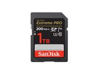 SanDisk Extreme Pro - Flash-minneskort - 1 TB - Video Class V30 / UHS-I U3 / Class10 - SDXC UHS-I SDSDXXD-1T00-GN4IN