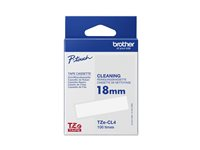 Brother TZe-CL4 - Rulle (1,8 cm x 8 m) 1 kassett(er) rengöringstejp - för Brother PT-D600; P-Touch PT-D400, D450, D800, E310, E550, P900, P950; P-Touch EDGE PT-P750 TZECL4