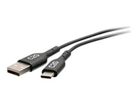 C2G 1.5ft USB C to USB A Adapter Cable - USB 2.0 - 480Mbps - M/M - USB-kabel - 24 pin USB-C (hane) till USB (hane) - USB 2.0 - 50 cm - svart C2G28884